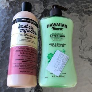 Aunt Jackie's Knot and Hawaiian Tropic Lime Coolada After Sun Lotion, 16oz